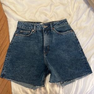H&M denim a line shorts